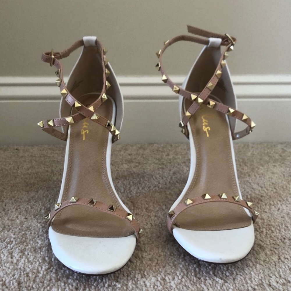 Never worn nude/white heels